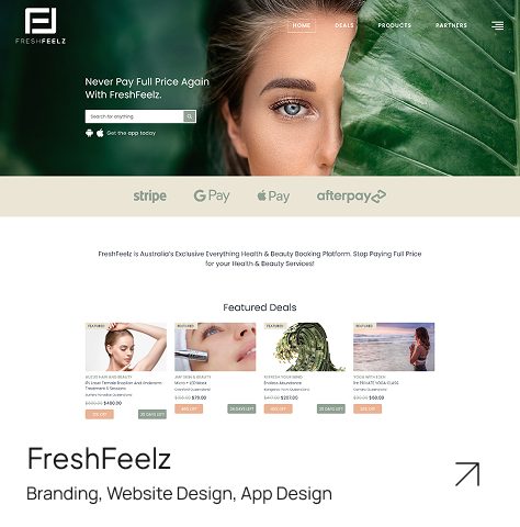 FreshFeelz — Branding, Website Design, App Design