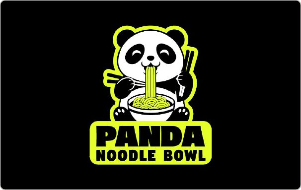 Panda Noodle Bowl business card front
