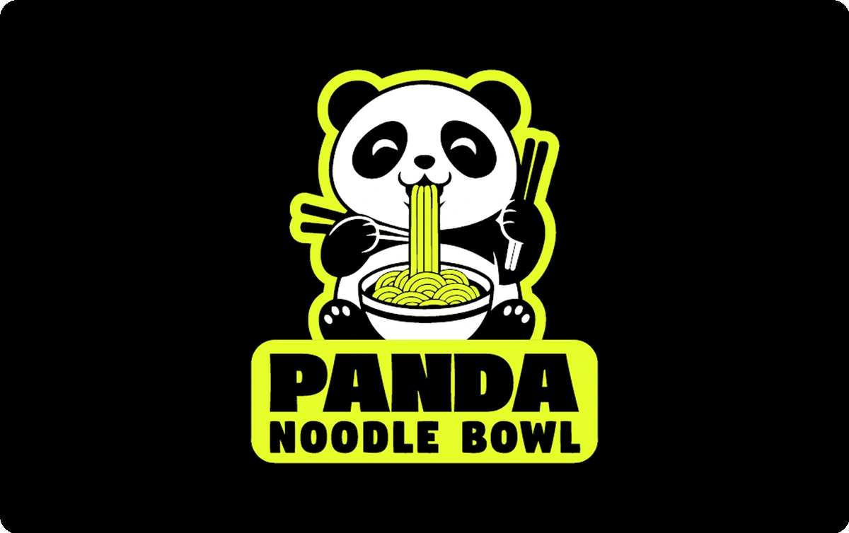 Panda Noodle Bowl business card front