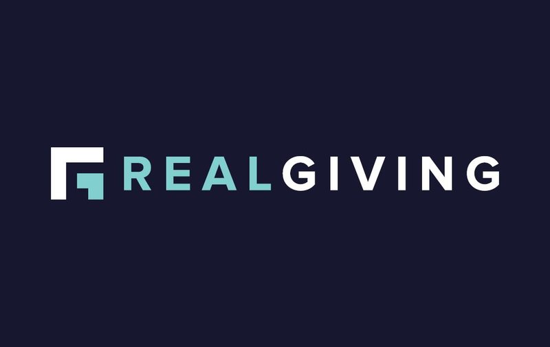 Real Giving business card front