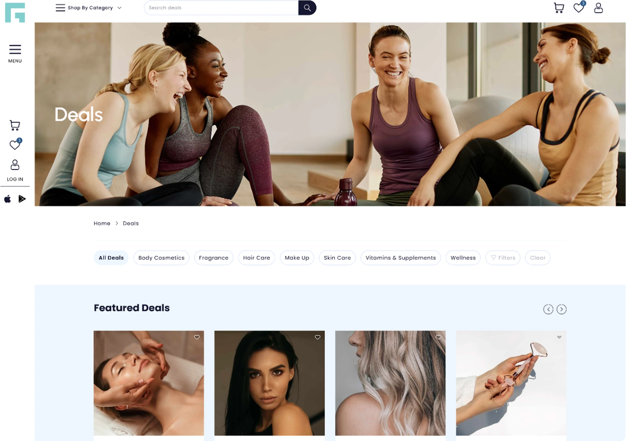 Real Giving deals and shop page