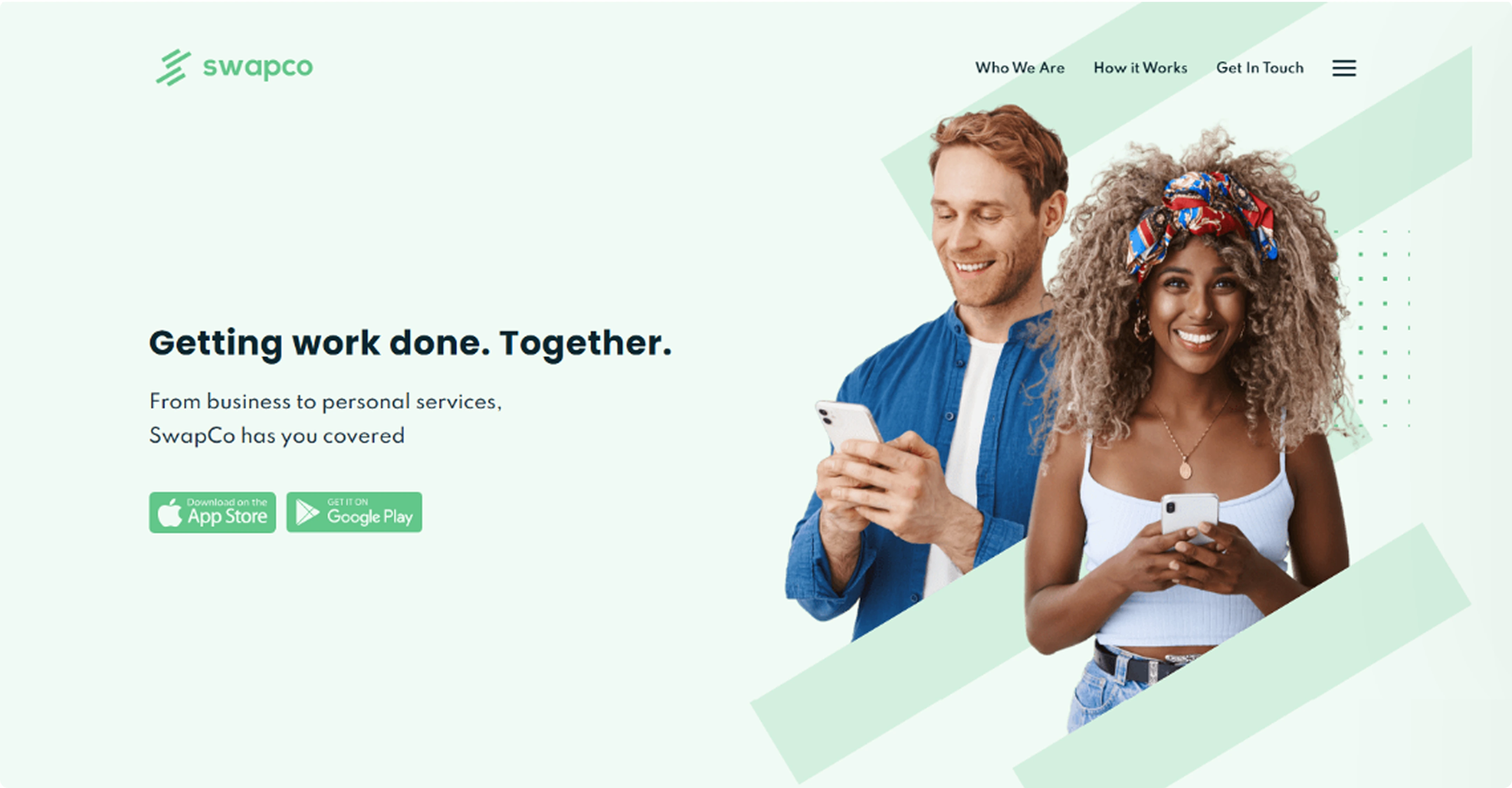 SwapCo website home page